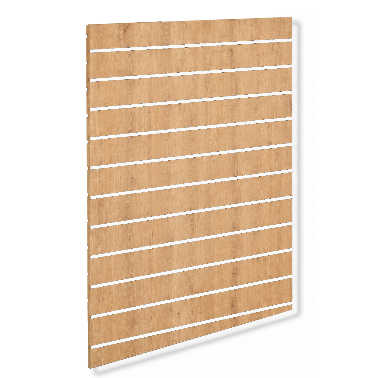 Rillepanel - standard (120 x 120 cm) - eklook med vita alulister