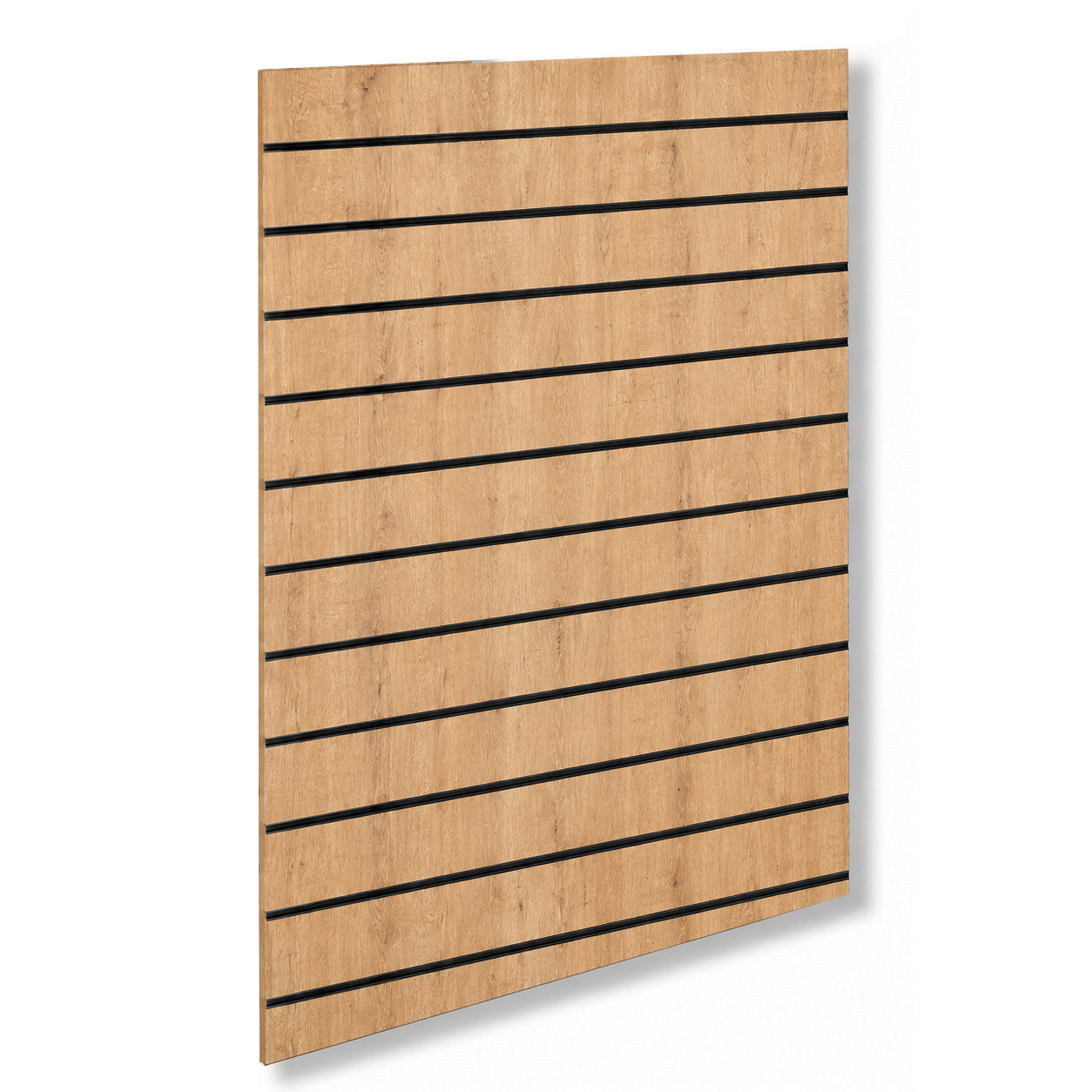 Rillepanel - standard (120 x 120 cm) - eklook med plastlister i svart