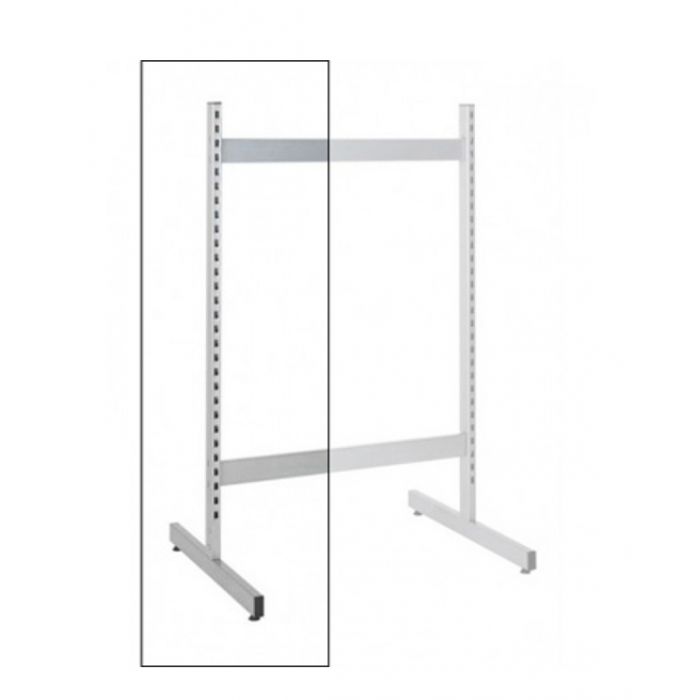 T-søjle, hvid, fod 75 cm, 140 cm