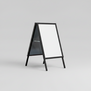 A-skylt med snapramar 50 x 70 cm – svart