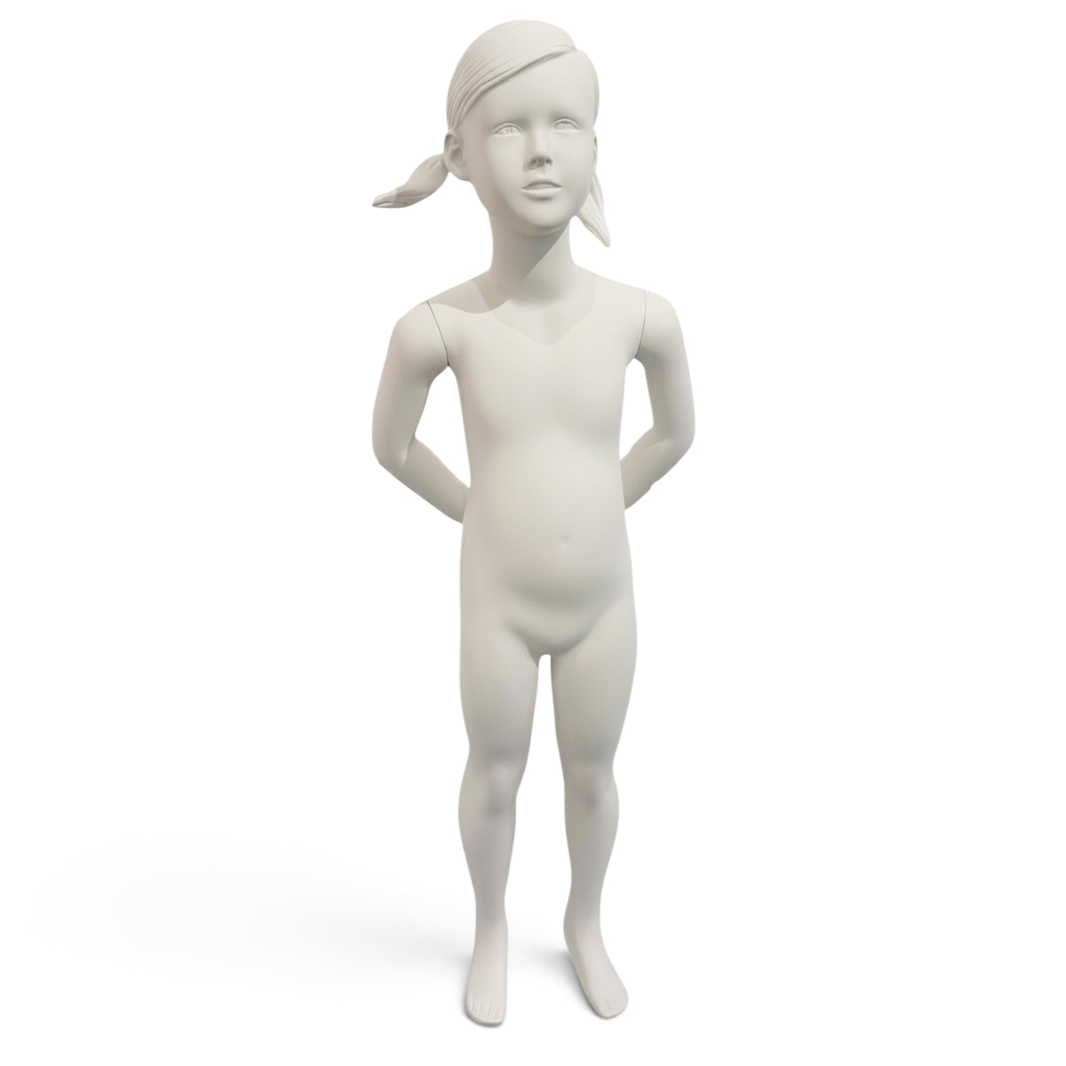 Barnmannekäng för flickor 7–8 år. Skulpterat hår