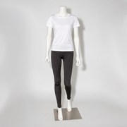 Dammannekäng, modell B med raka armar, förskjuten fotställning och flexibel huvudlösning, vit. Standard