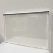 Magnetisk skyltfäste, A3, B 29,5 x D 2 x H 42 cm, klar akryl