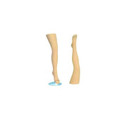 Strømpeben, pige. Lys hudfarvet, inkl. fod