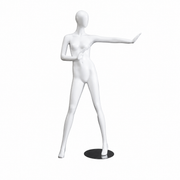 1100 Faceless dammannekäng. Vit högblank med Faceless huvud. H 178 cm. Stop disko