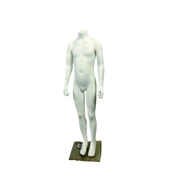 Barnmannekäng. Vit unisex. H121 cm.