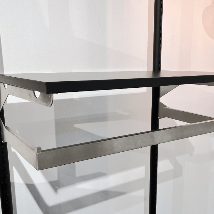 U-bøjlestang 60 cm. Børstet satin. B-MT