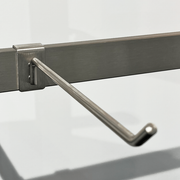 Hörnlist för 12 mm dekorstång, borstad satin, 20 cm. B-MT