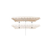 Markedsparasol, rå hvid. 4 x 3 mtr. H 270 cm.