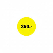 Rabattdekal 350 kr. Rulle med 500 st. Ø 30 mm.