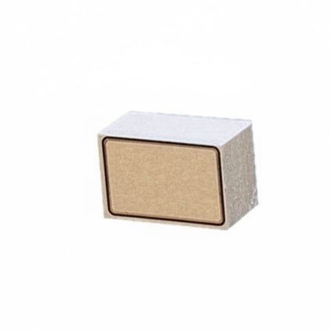 Pappetikett, 4x6 cm - Brun/svart. 100 st.