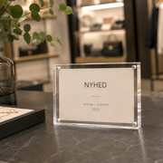 Magnetisk skylthållare, A7, klar akryl