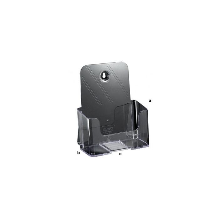 Brosjyreholder Str. 1/3 A4 för bord. Akryl