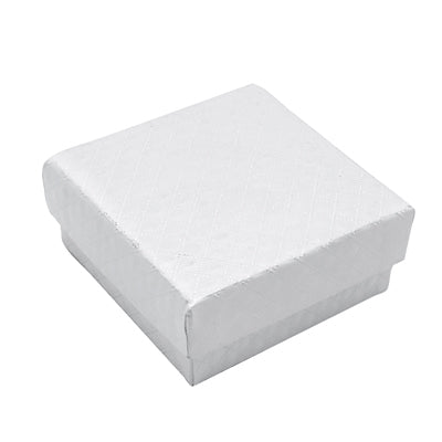 Smyckeskrin. Vit. 7,5 x 7,5 x H3,5 - 20 st. Pris angiven per st.