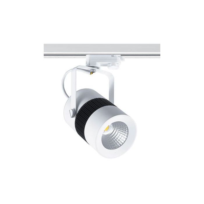 Lamp20 LED-spot för 3-fasskena med LED-ljuskälla, 20W, 24°, K4200, 1300–1400 lumen, vit