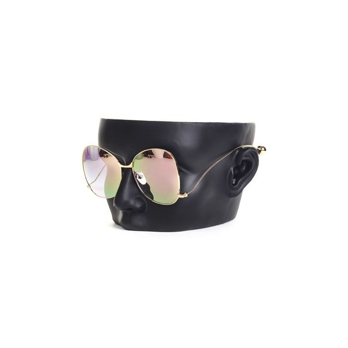 Brilledisplay, ansigt i sort. 1 par briller.