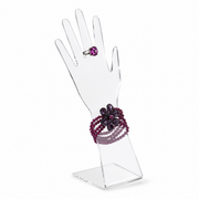 Handdisplay, vänster, klar akryl, H33 cm