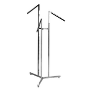 Golvstativ 3-armat / rakt med nylonhjul, borstad satin ( Joy stativ)