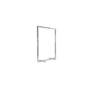 Gulv- tøjstativ 90 cm. Børstet satin. B-MT