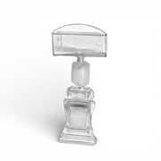 Clear Grip lille skilteholder i klar akryl med smal holder