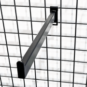 Lige fronthæng t/ gitter. Sort - 30 cm