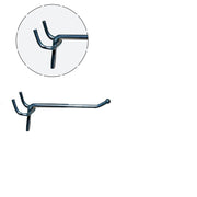 Rabattkrok, t/ rillepanel och hålplåt, galv, 5 cm. Ø 4mm