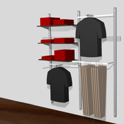 Pipe-line væg H226 cm B189 cm Ø 60 cm titan som vist på billedet.