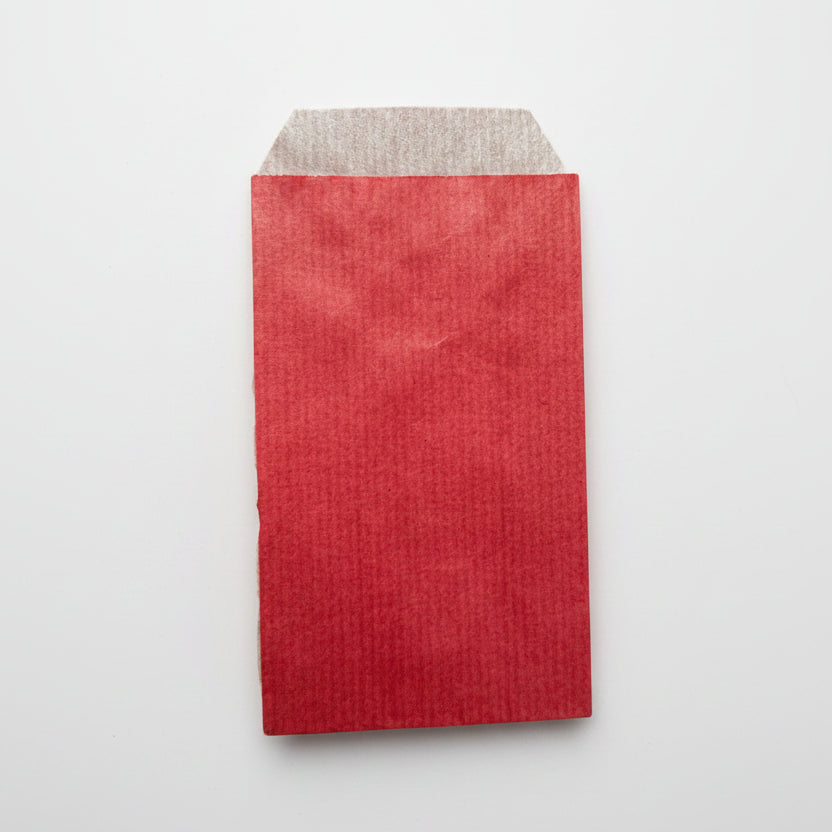 Presentpåse i kraftpapper, röd, förpackning om 250 st., 7 x H12 cm