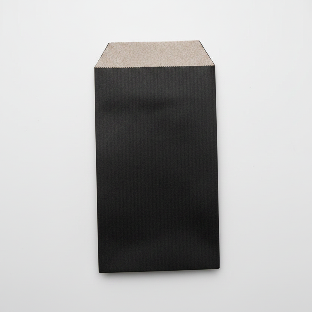 Gåvopåse, kraftpapper, svart, förpackning med 250 st., 7 x H12 cm
