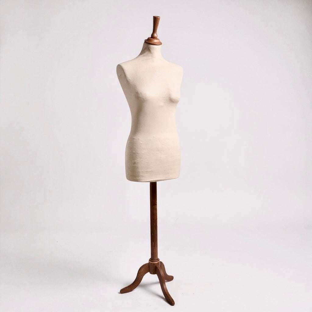 Damcykel - lång kropp - 3-ben - valnöt