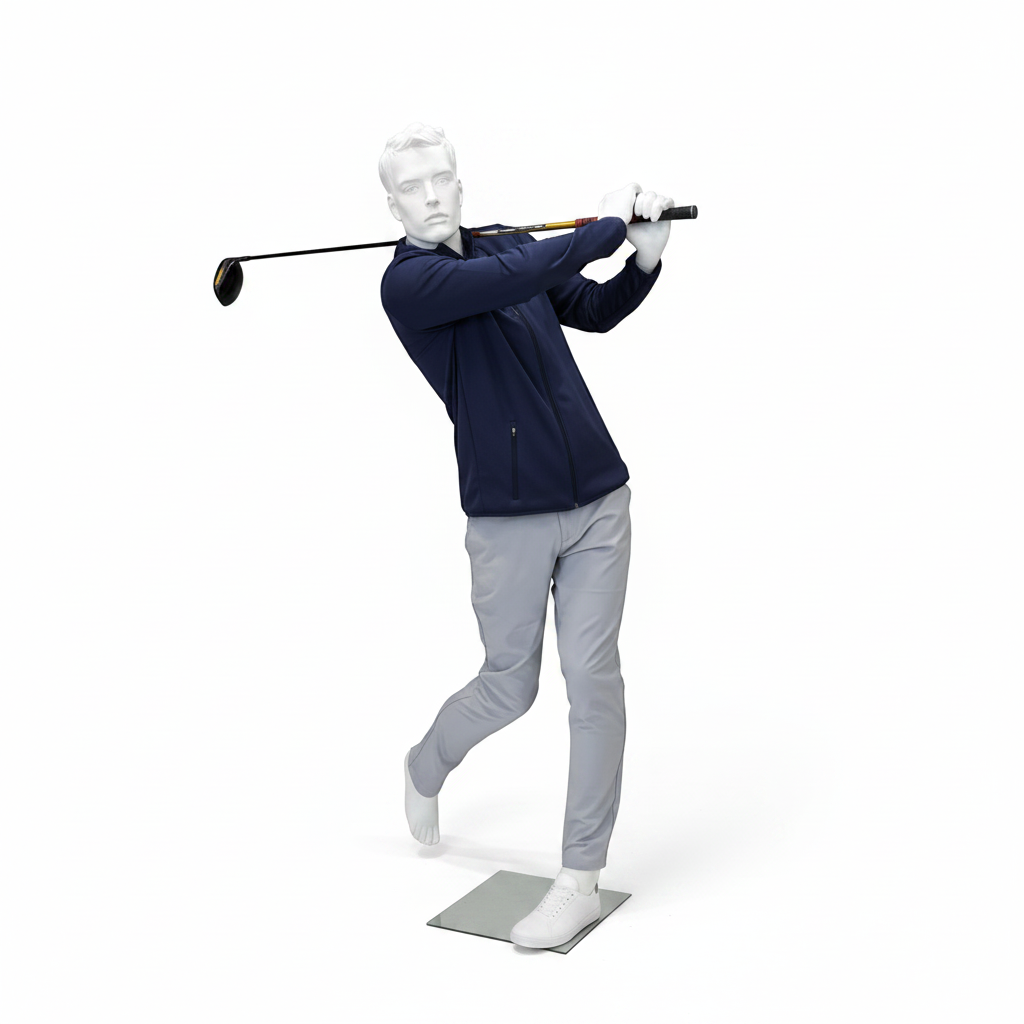 Sportmannekäng för herrar, golf - vit