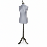 Torino, damginee, silver, lång kropp, 3-bent i trä, shaker-top
