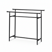 Tvilling-, dubbelställning, höjdjusterbar, svart, B150 x H122-170 cm