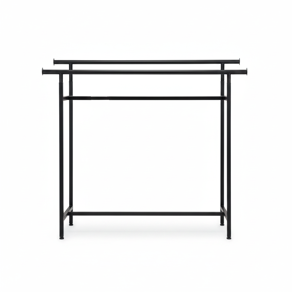 Tvilling-, dubbelställning, höjdjusterbar, svart, B150 x H122-170 cm