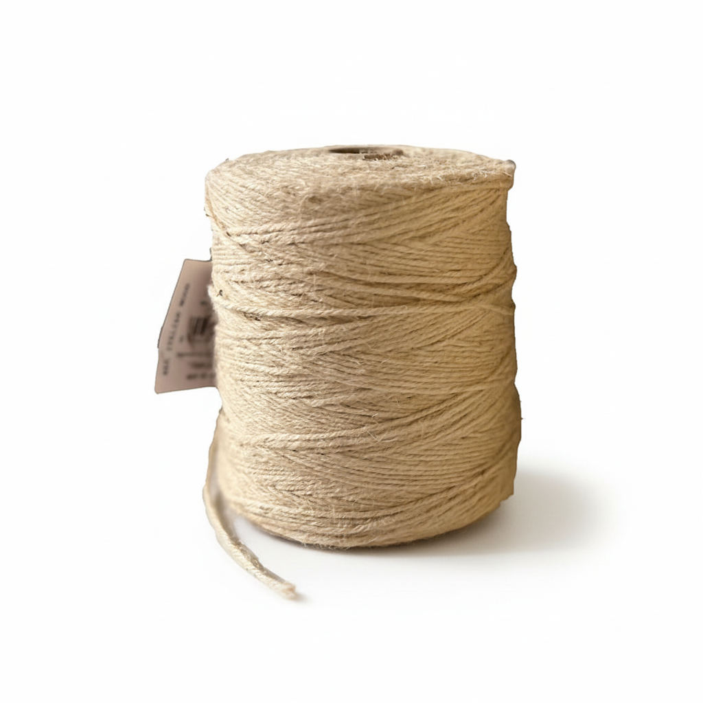 Juteband, naturvit, 600 m