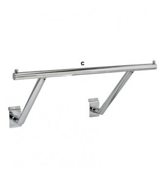 Bøjlestang 60 cm til rillepanel