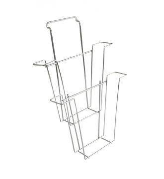 Brochureholder 2 x A4 til rillepanel