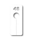 Avlång vit storleksdelare, str. 48