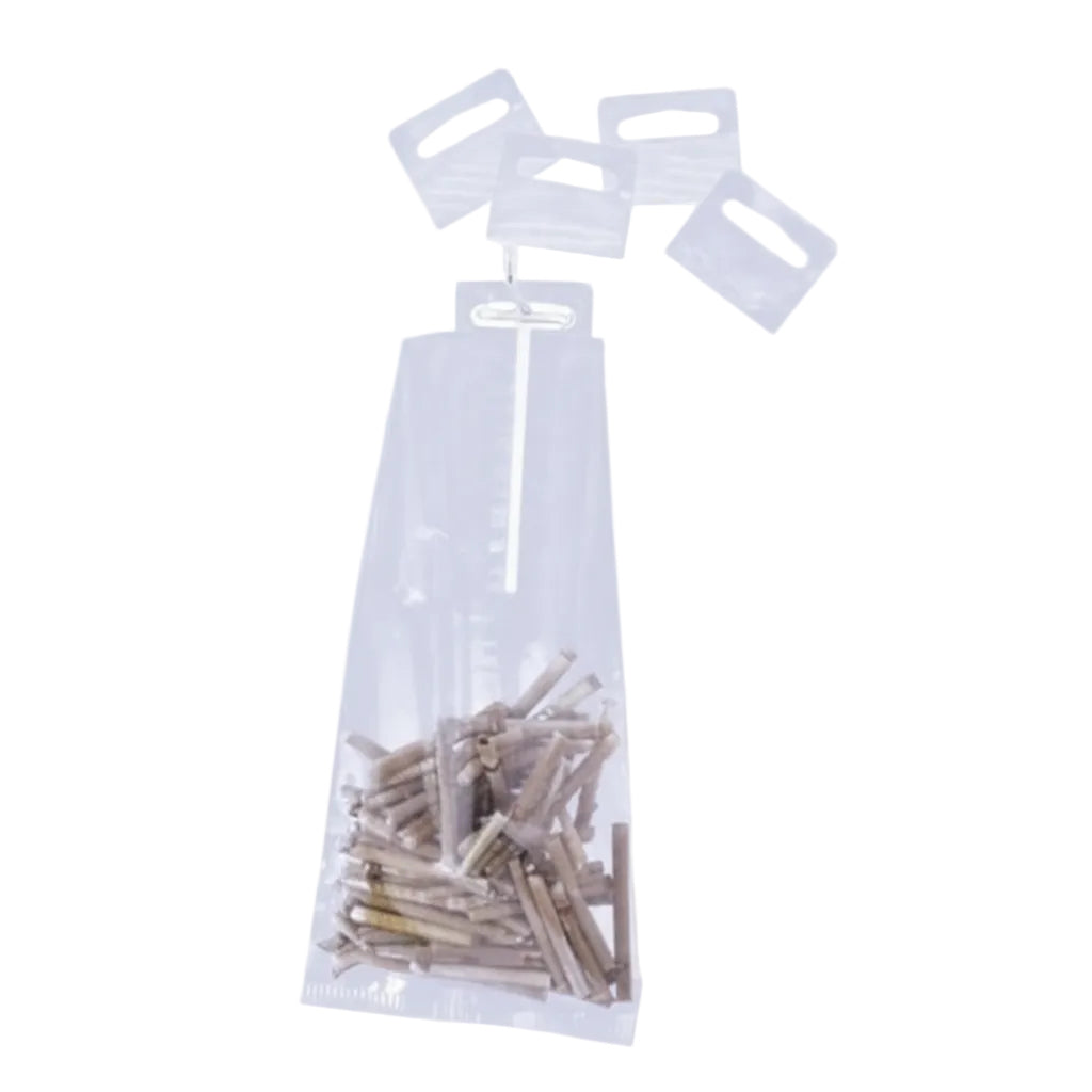 Hang-tags / Plastophäng med självhäftande