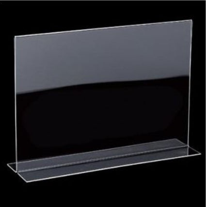 Akrylskylt, A4 liggande. Rak