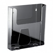 Brochurehållare för vägg. A4 stående. 4 cm. Djup