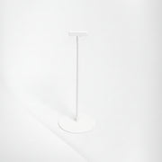 Skyltställ. Plastfot med stolpe. Fast höjd 33 cm. Vit