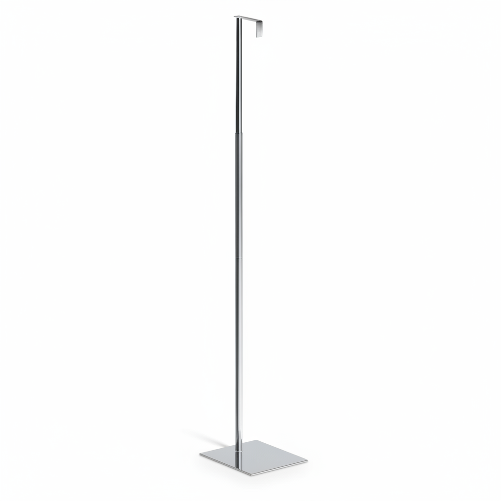 Elite, nackstöd för torso, krom, fyrkantig, teleskopisk, H140-190 cm (Serie 5200)