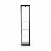 Vitrin H200 - svart - Pisa - smal