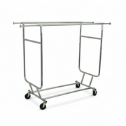 Disco III, dubbelt stativ, helt hopfällbart, justerbart, krom, B128-188 x H165-190 cm