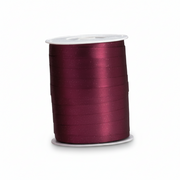 Gåvbandsband, matt metall bordeaux, 10 mm, rulle 250 m