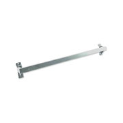 Dekostang til rillepanel i børstet satinkrom, 60 cm
