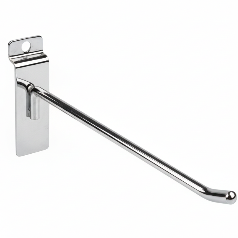 Varekrog, til panel, krom, 15 cm