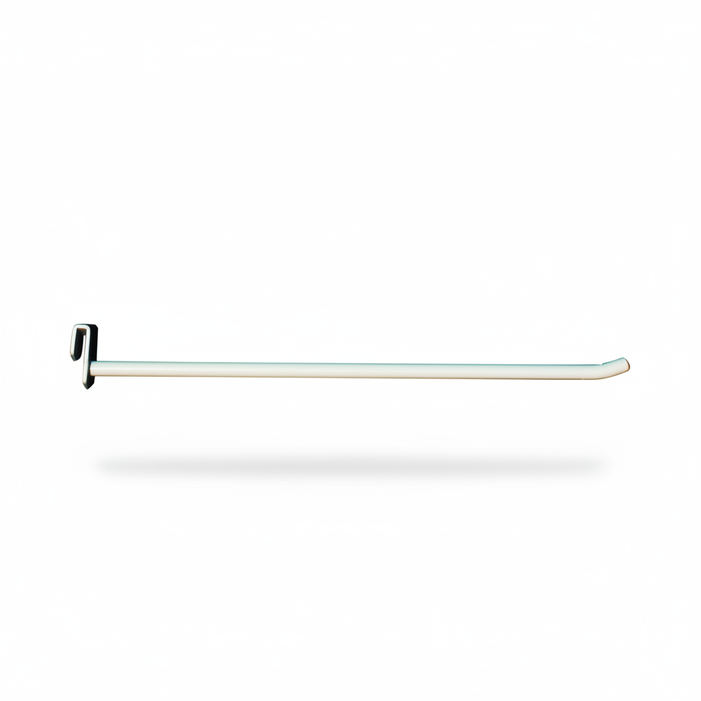 Varekrog, till 5 mm dekostang, vit, 30 cm. Ø 8 mm, till Superskinne. Extra kraftig