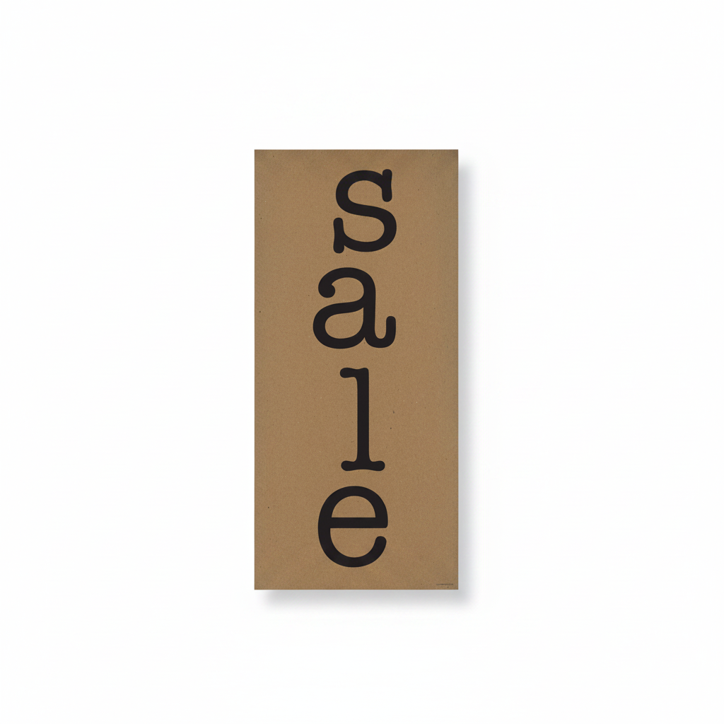 Affisch. Sale, brun kraft, 30 x H64